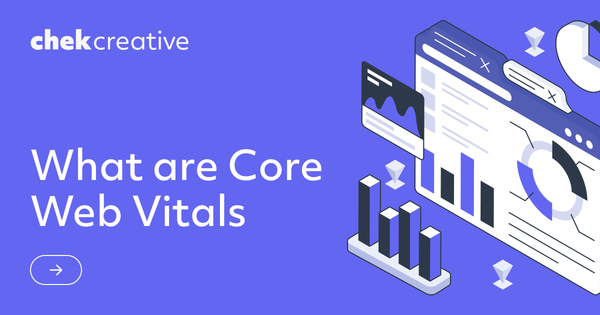 A purple graphic with the text "What are Core Web Vitals".