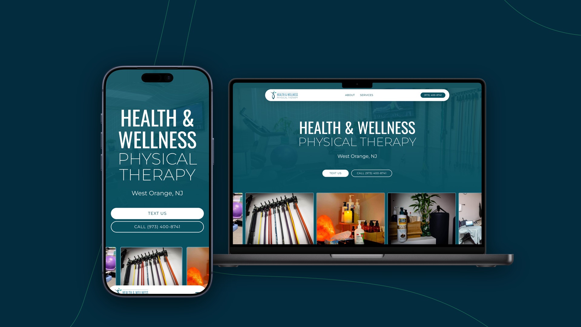 Health & Wellness Boutique PT shown on desktop and mobile