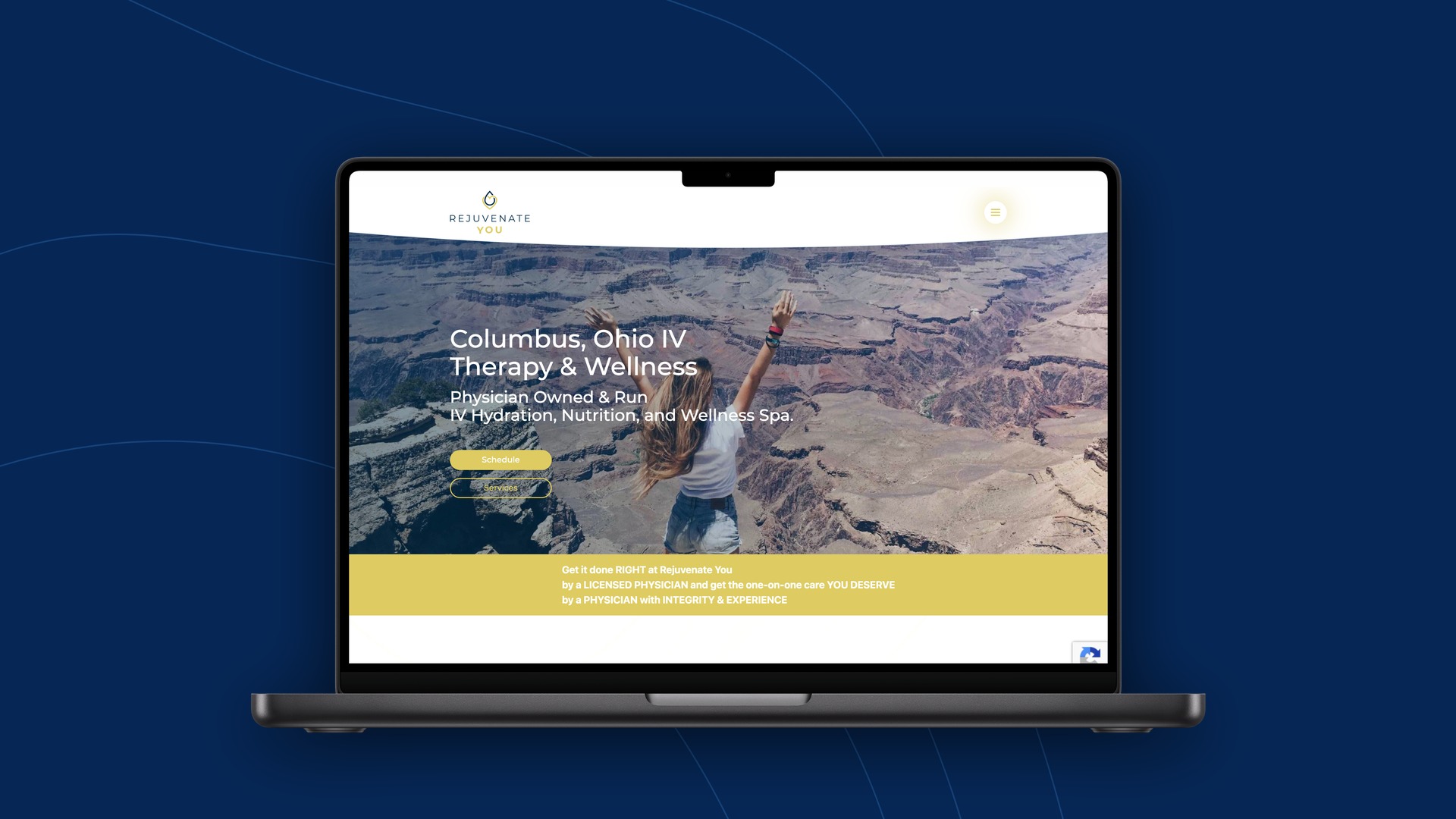 Rejuvenate You shown on desktop and mobile